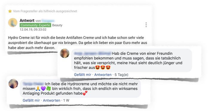 hydro creme erfahrungen bewertungen testberichte