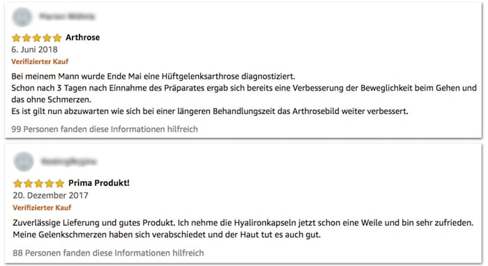 hyaluronsäure kapseln test bewertung amazon erfahrung