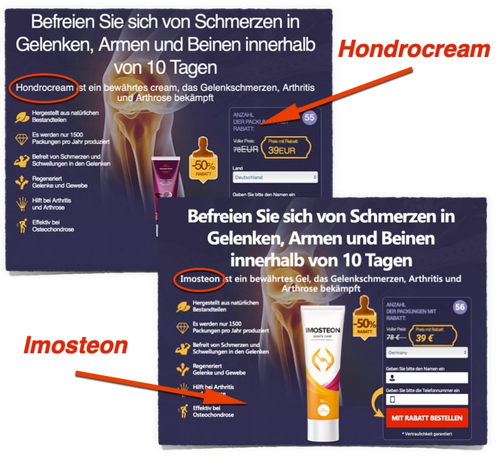 Hondrocream Abzockprodukt